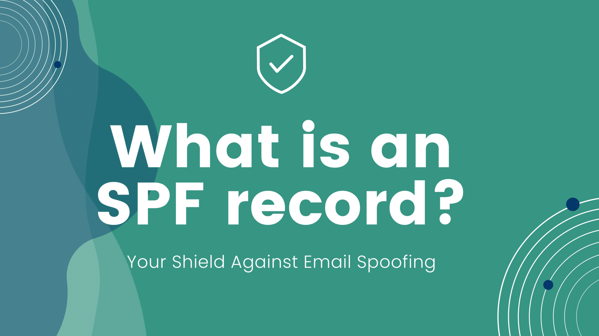 This image explains how an SPF record can be used to protect against email spoofing.