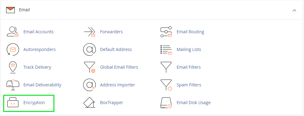 This image is showing the various features available for managing email accounts.